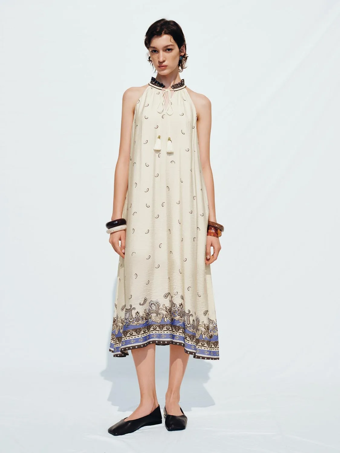 Halter Neck A-Line Maxi Dresses sold by Urban Revivo