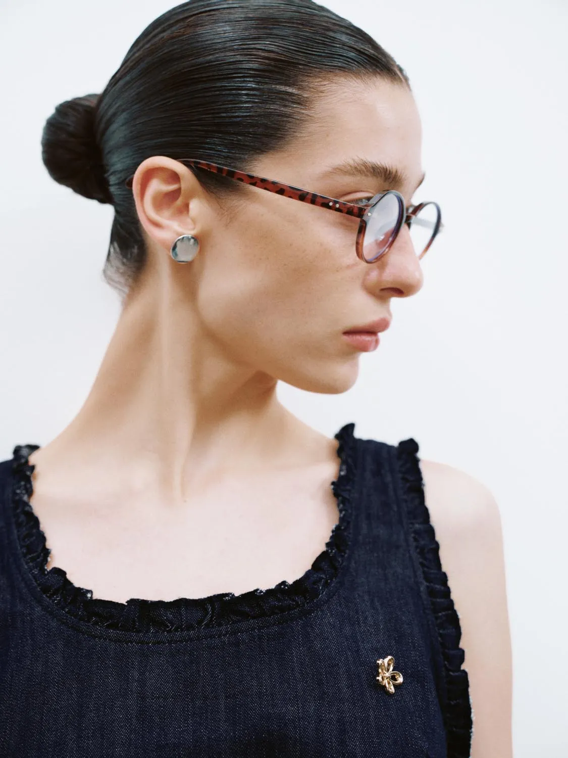 Denim Frilled Shirts sold by Urban Revivo product image thumbnail 3