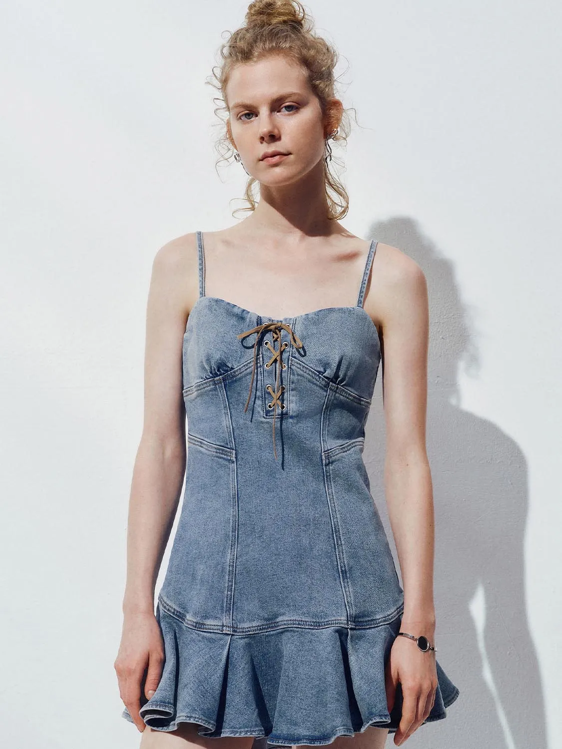 Denim Camisole Mini Dresses sold by Urban Revivo