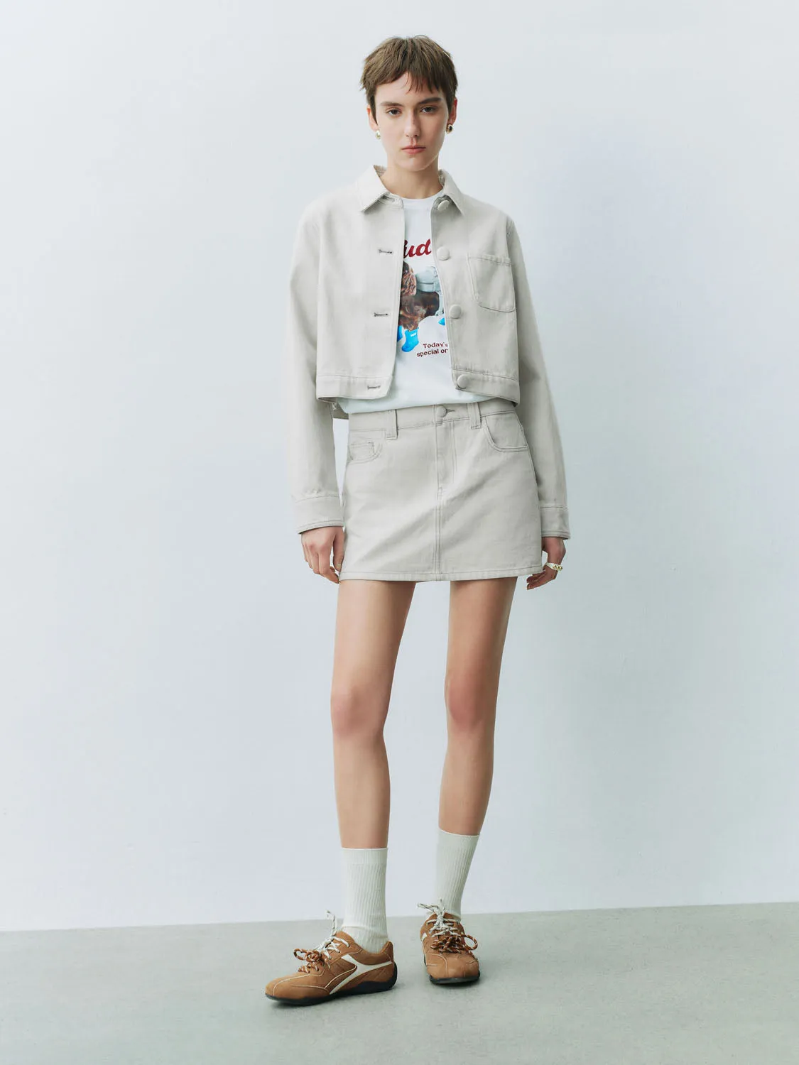 Button Up Denim Jackets sold by Urban Revivo product image thumbnail 5