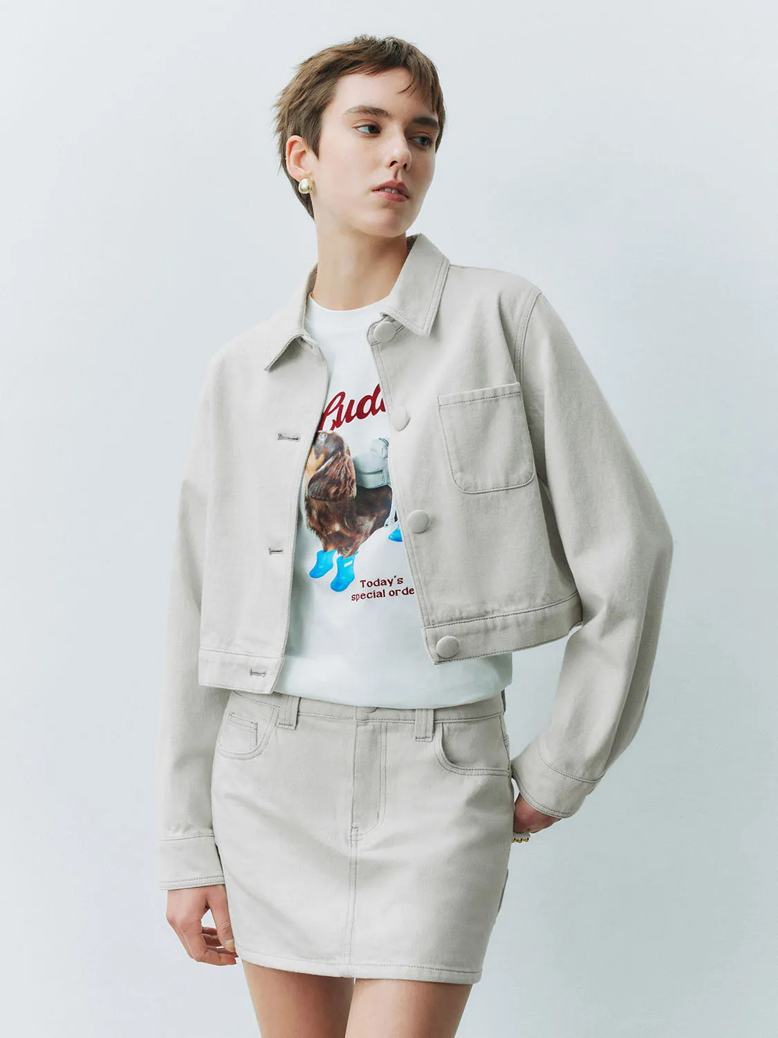 Button Up Denim Jackets sold by Urban Revivo