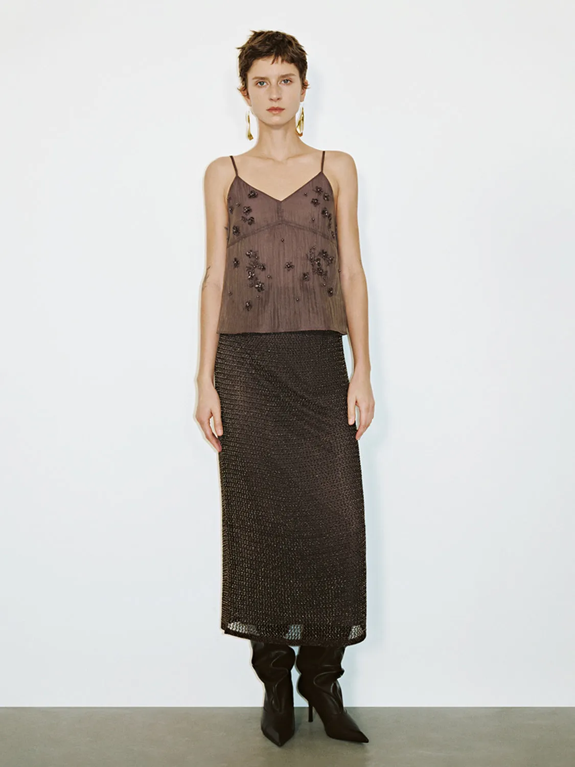 Beaded Cami Tops sold by Urban Revivo product image thumbnail 4