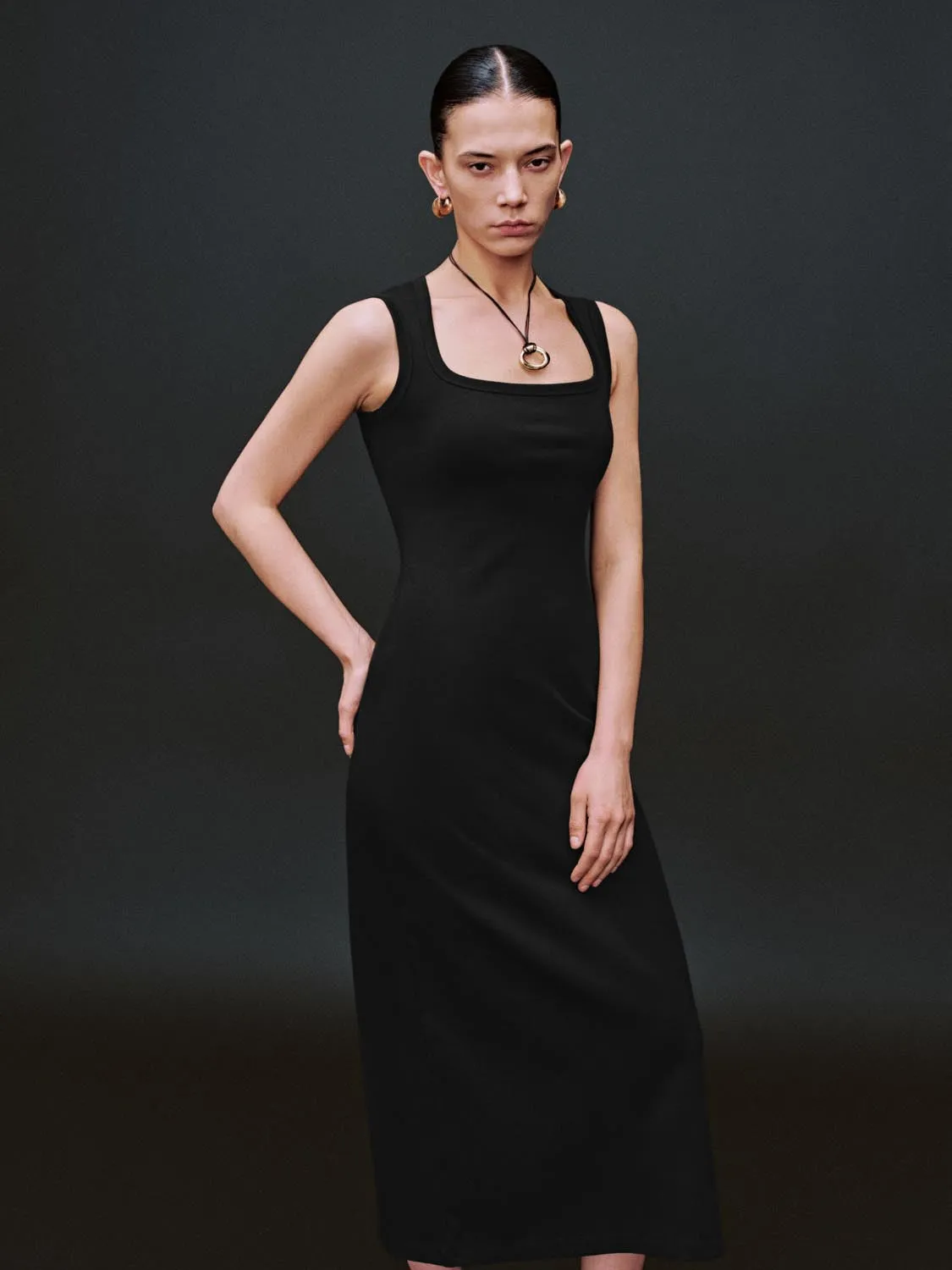 Skinny-Fit Maxi Dresses sold by Urban Revivo product image thumbnail 2