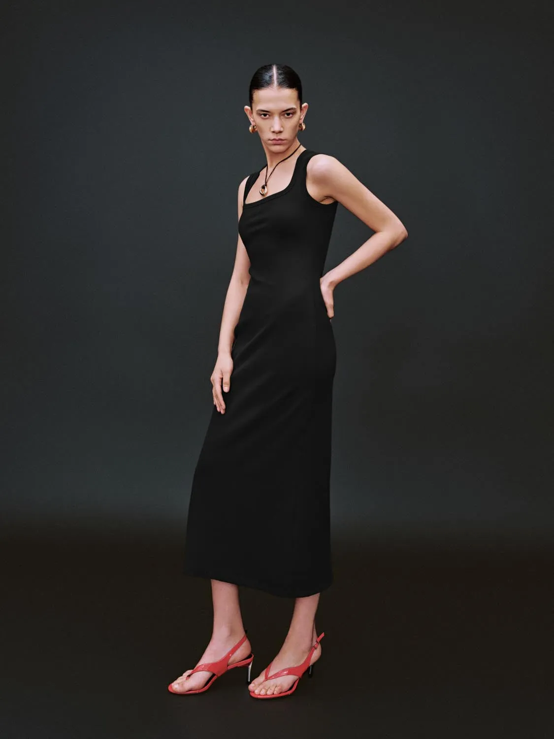 Skinny-Fit Maxi Dresses sold by Urban Revivo product image thumbnail 4