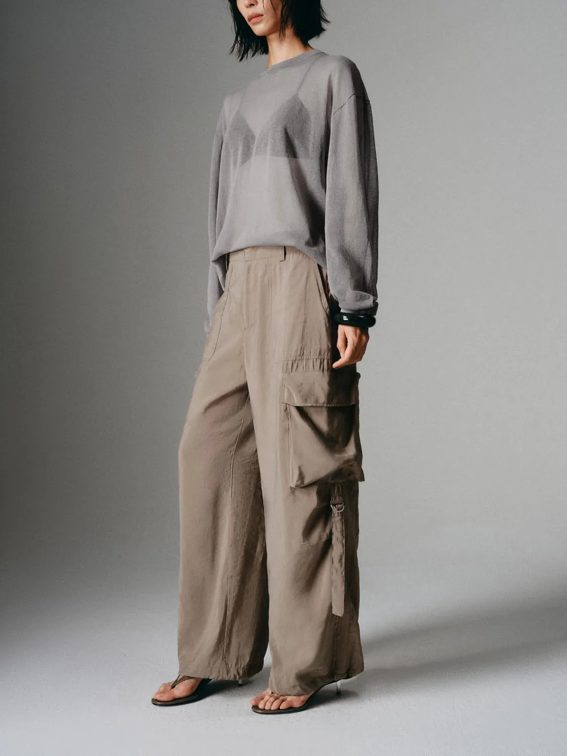 Wide-Leg Pants sold by Urban Revivo product image thumbnail 3