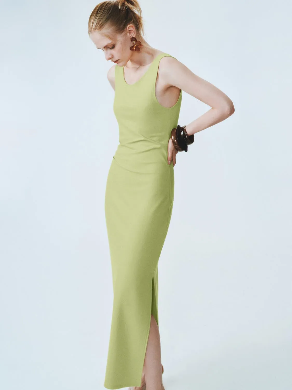 Skinny-Fit Maxi Dresses sold by Urban Revivo product image thumbnail 2