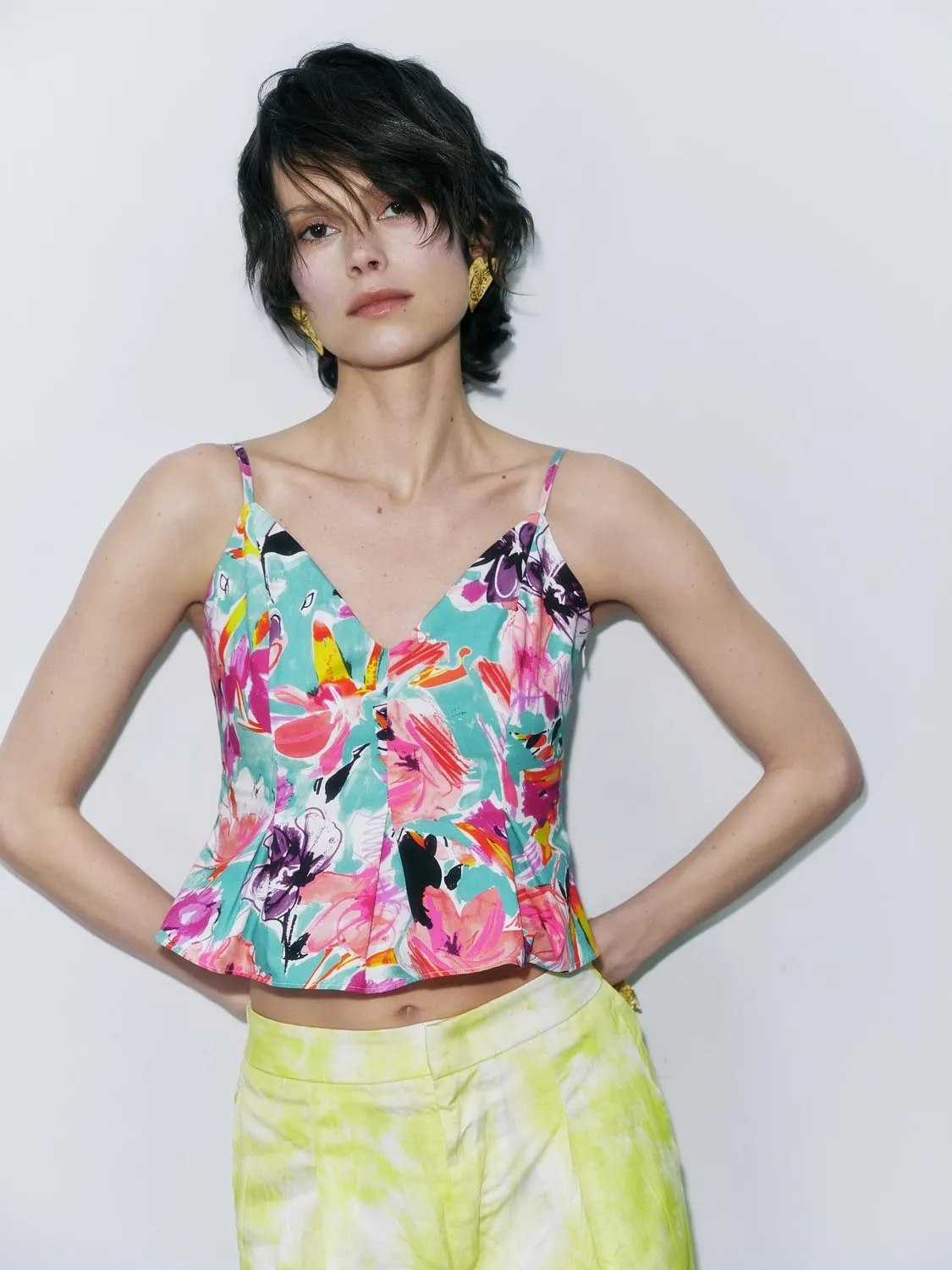 Floral Cami Tops sold by Urban Revivo product image thumbnail 3