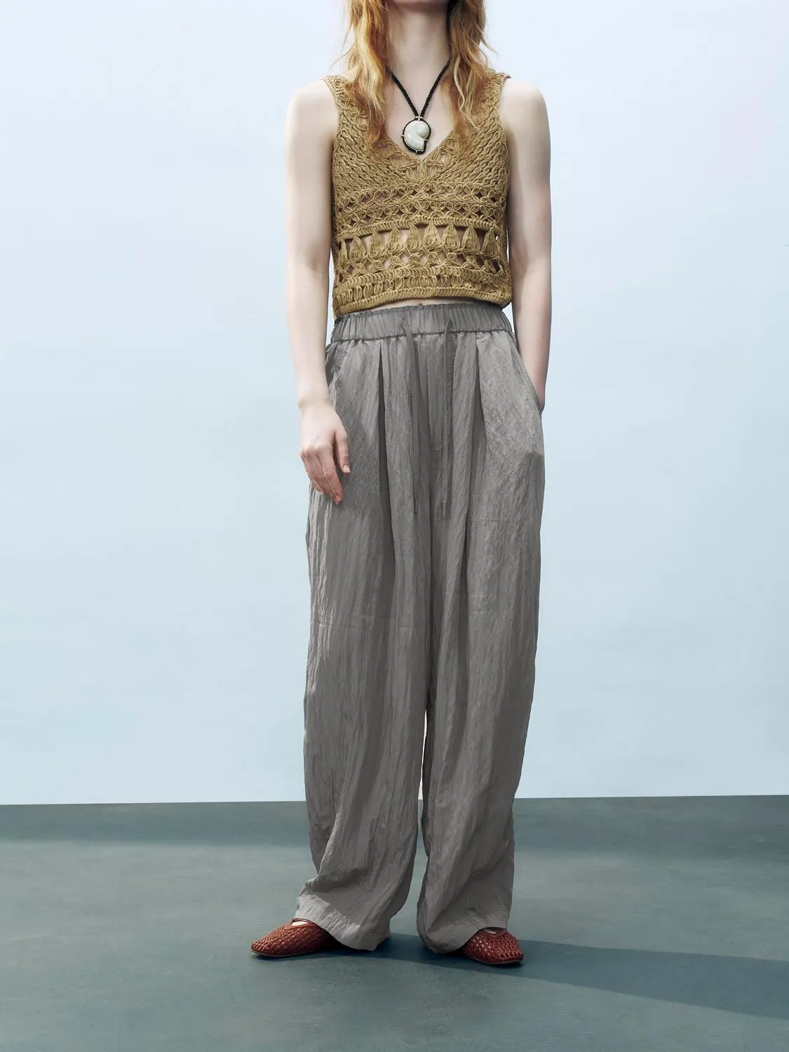Wide-Leg Pants sold by Urban Revivo product image thumbnail 2