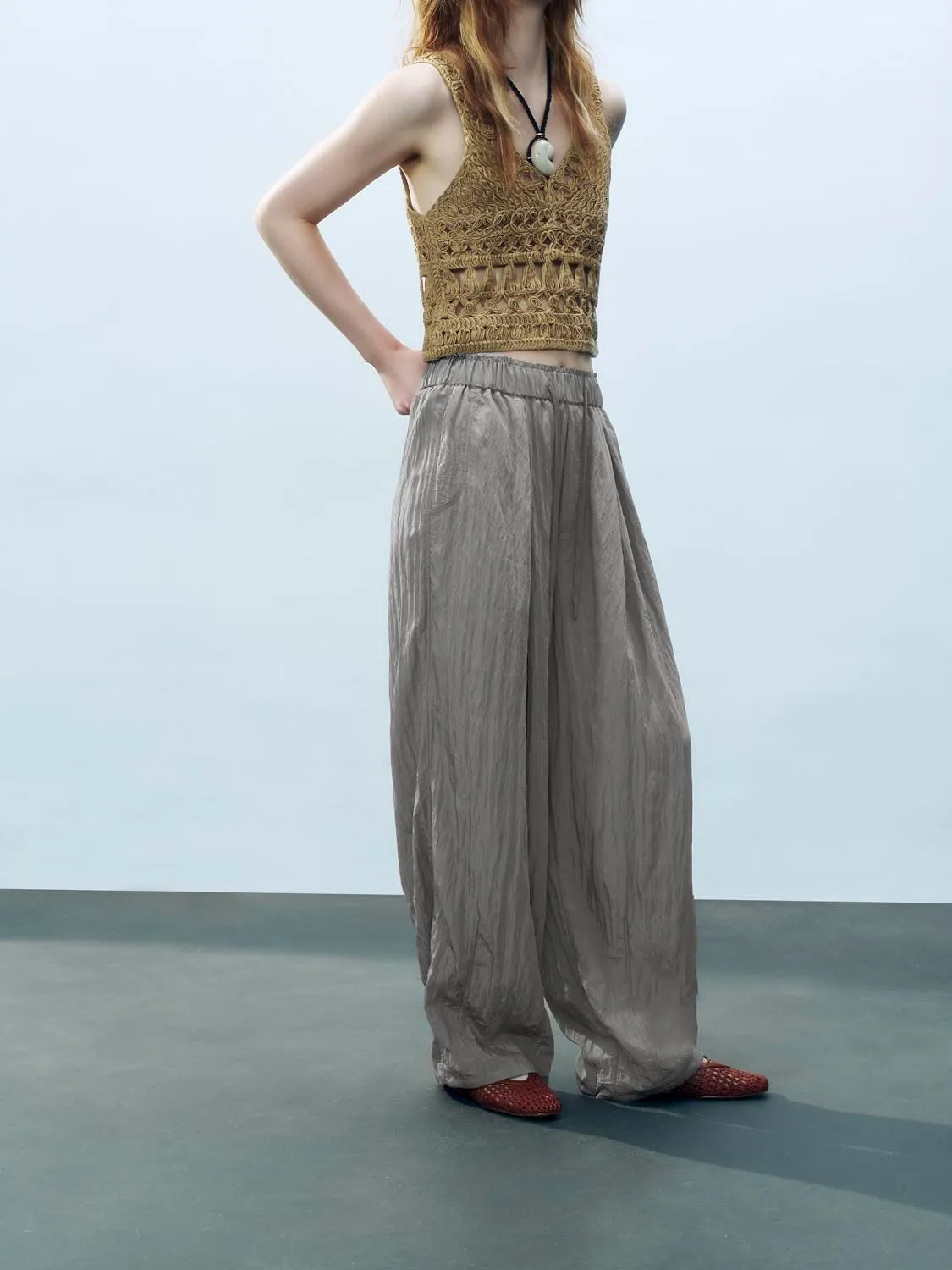 Wide-Leg Pants sold by Urban Revivo product image thumbnail 3