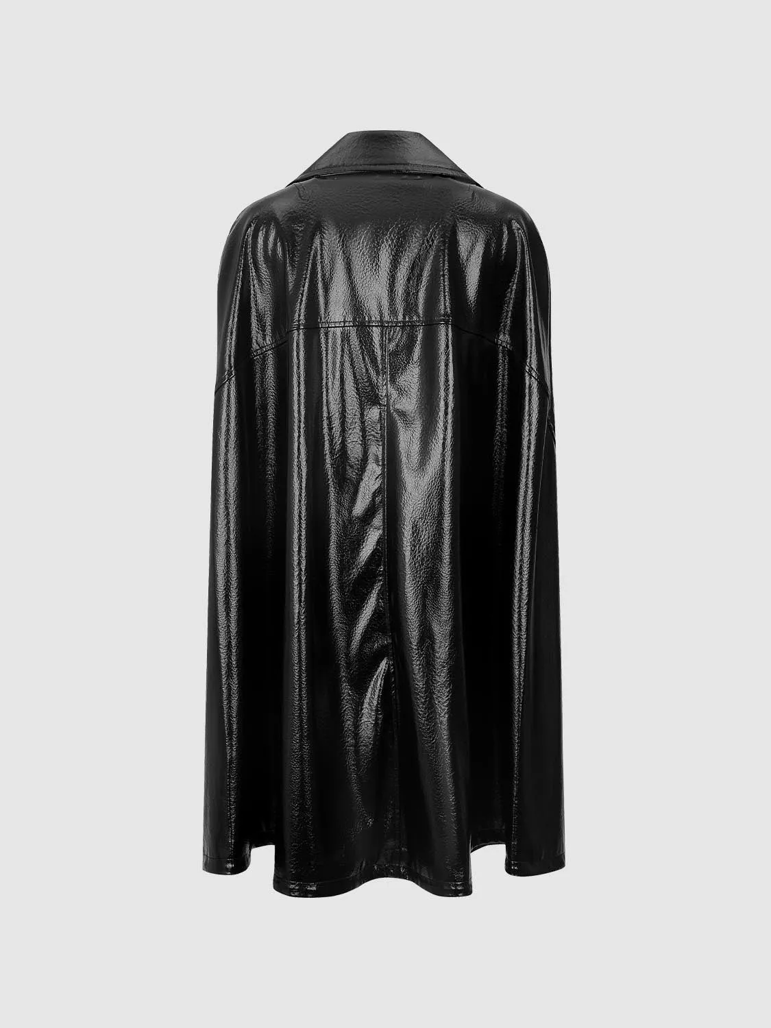 Faux Leather Cape Coats sold by Urban Revivo product image thumbnail 2