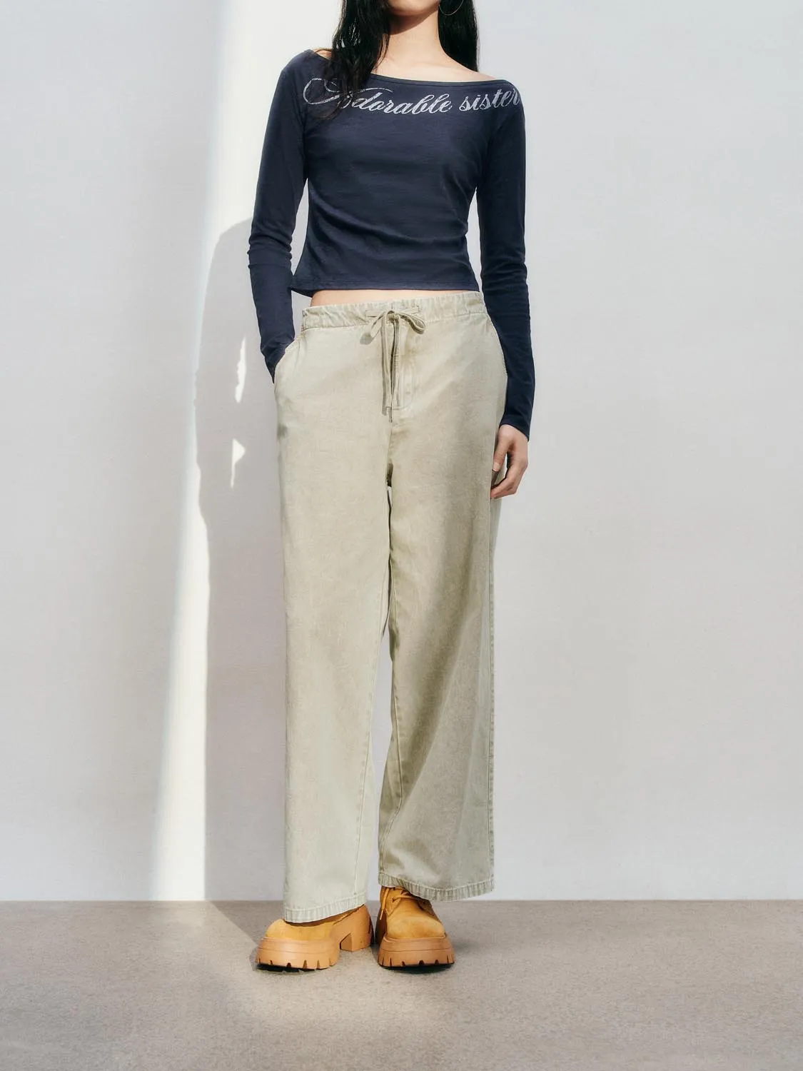 Wide-Leg Pants sold by Urban Revivo product image thumbnail 2