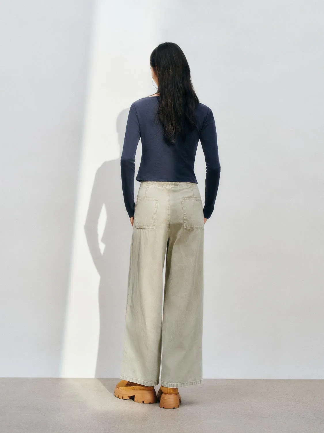 Wide-Leg Pants sold by Urban Revivo product image thumbnail 4