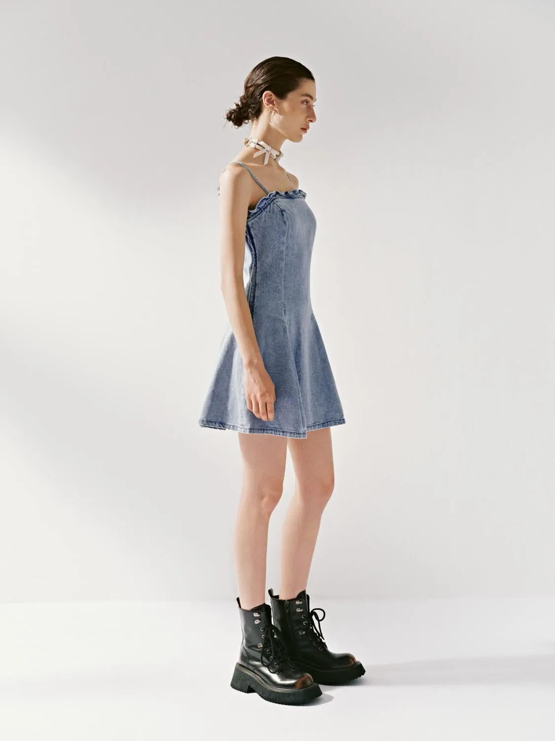 Denim Mini Dresses sold by Urban Revivo product image thumbnail 5