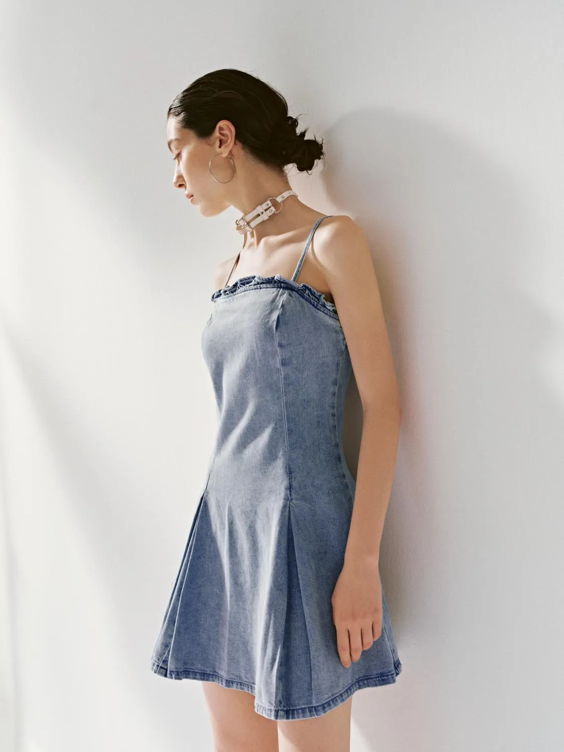 Denim Mini Dresses sold by Urban Revivo product image thumbnail 2