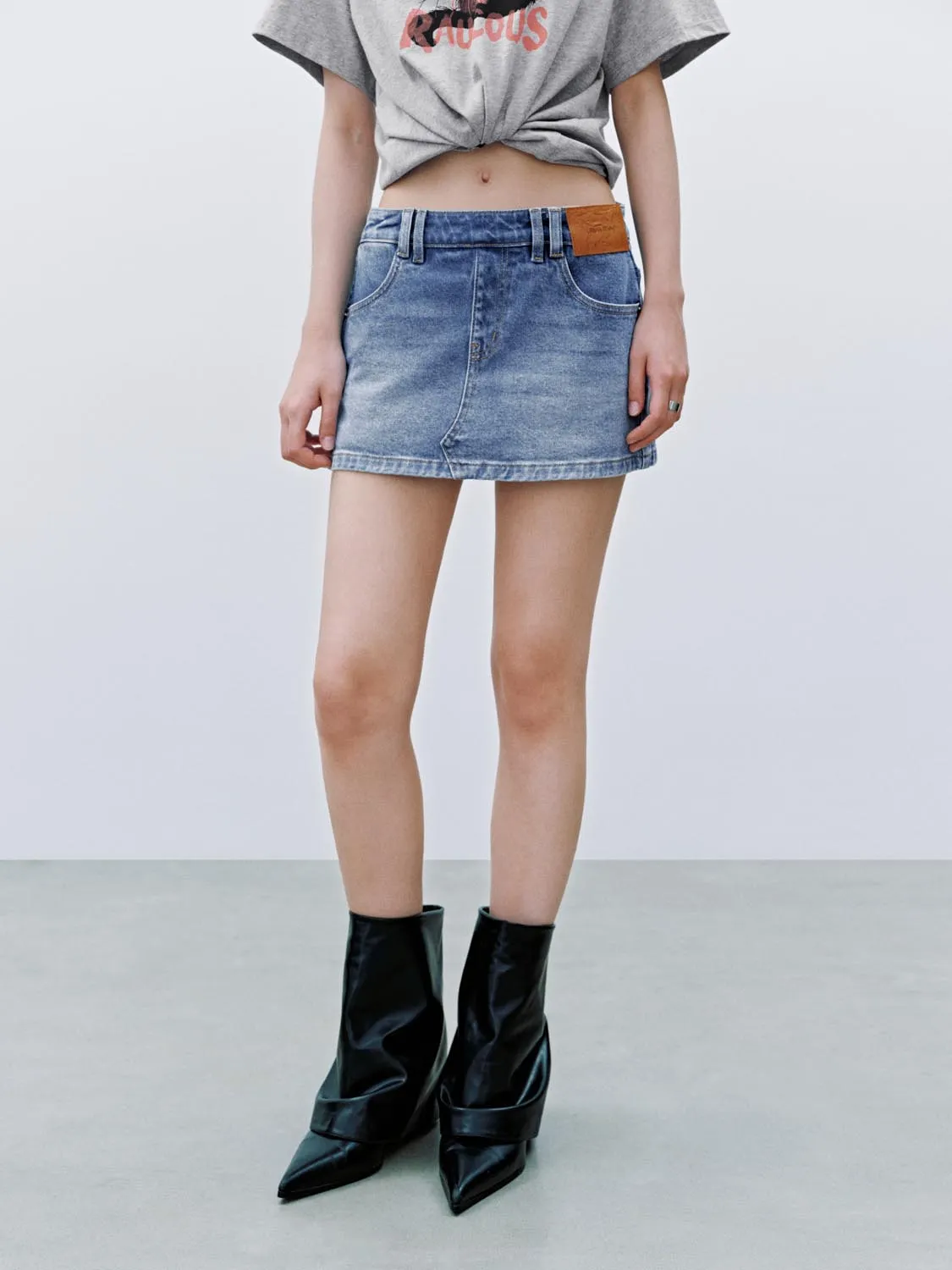 Denim Mini Skirts sold by Urban Revivo product image thumbnail 2