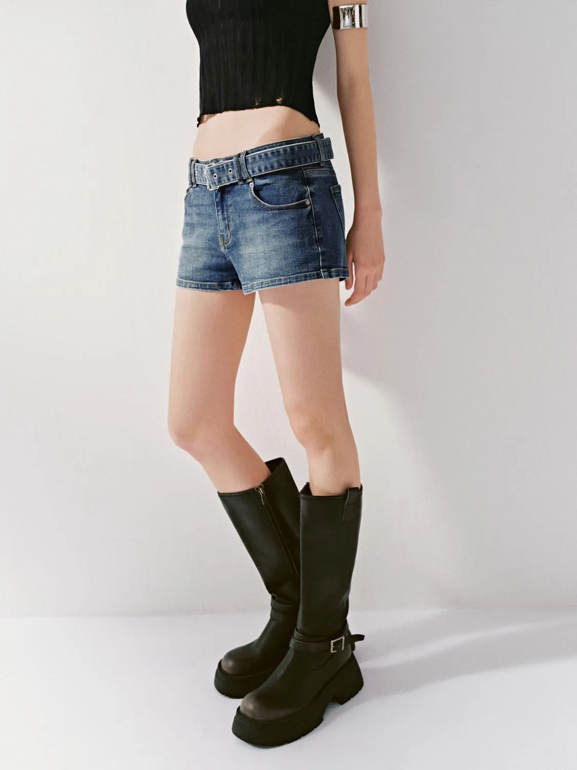 Denim Shorts sold by Urban Revivo product image thumbnail 3