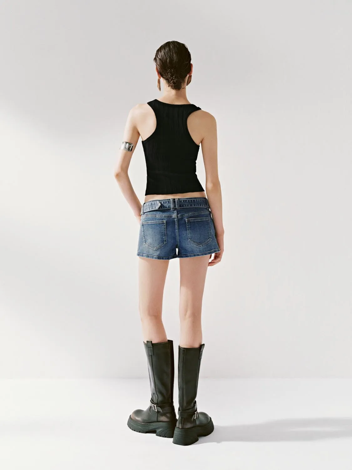 Denim Shorts sold by Urban Revivo product image thumbnail 4
