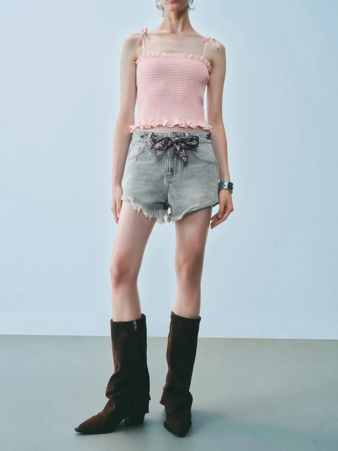 Leisure Denim Shorts sold by Urban Revivo product image thumbnail 2