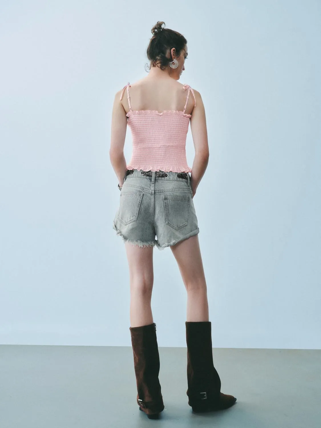 Leisure Denim Shorts sold by Urban Revivo product image thumbnail 4