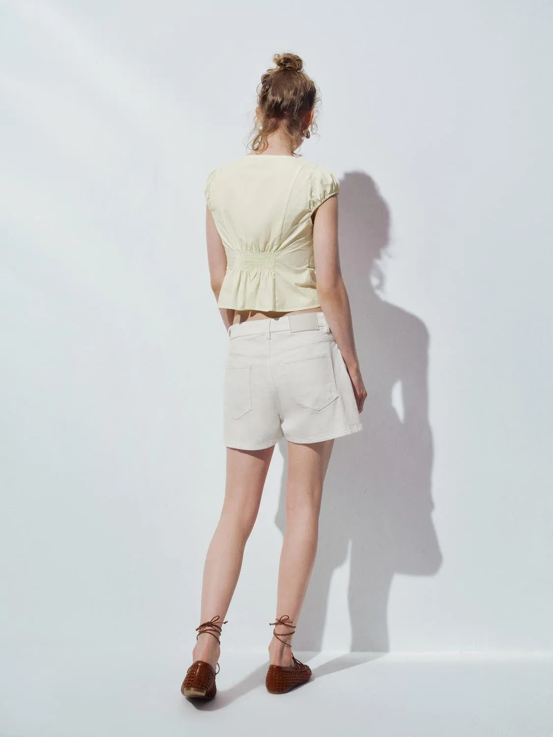 Denim Shorts sold by Urban Revivo product image thumbnail 4