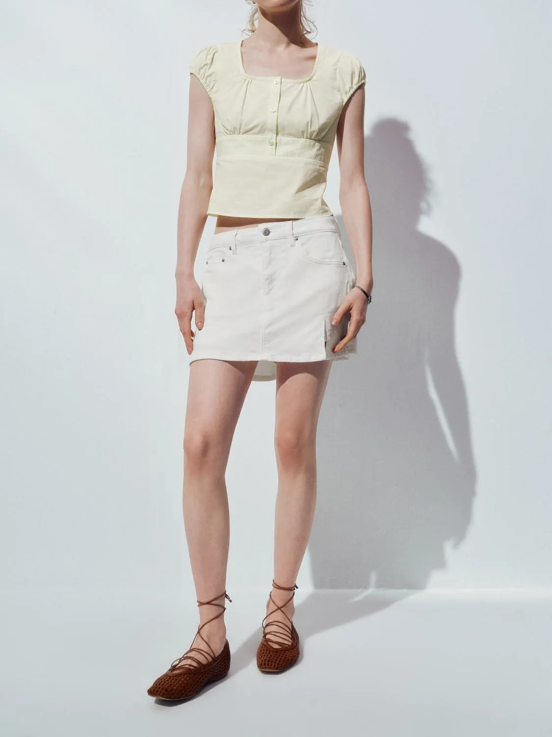 Denim Shorts sold by Urban Revivo product image thumbnail 3