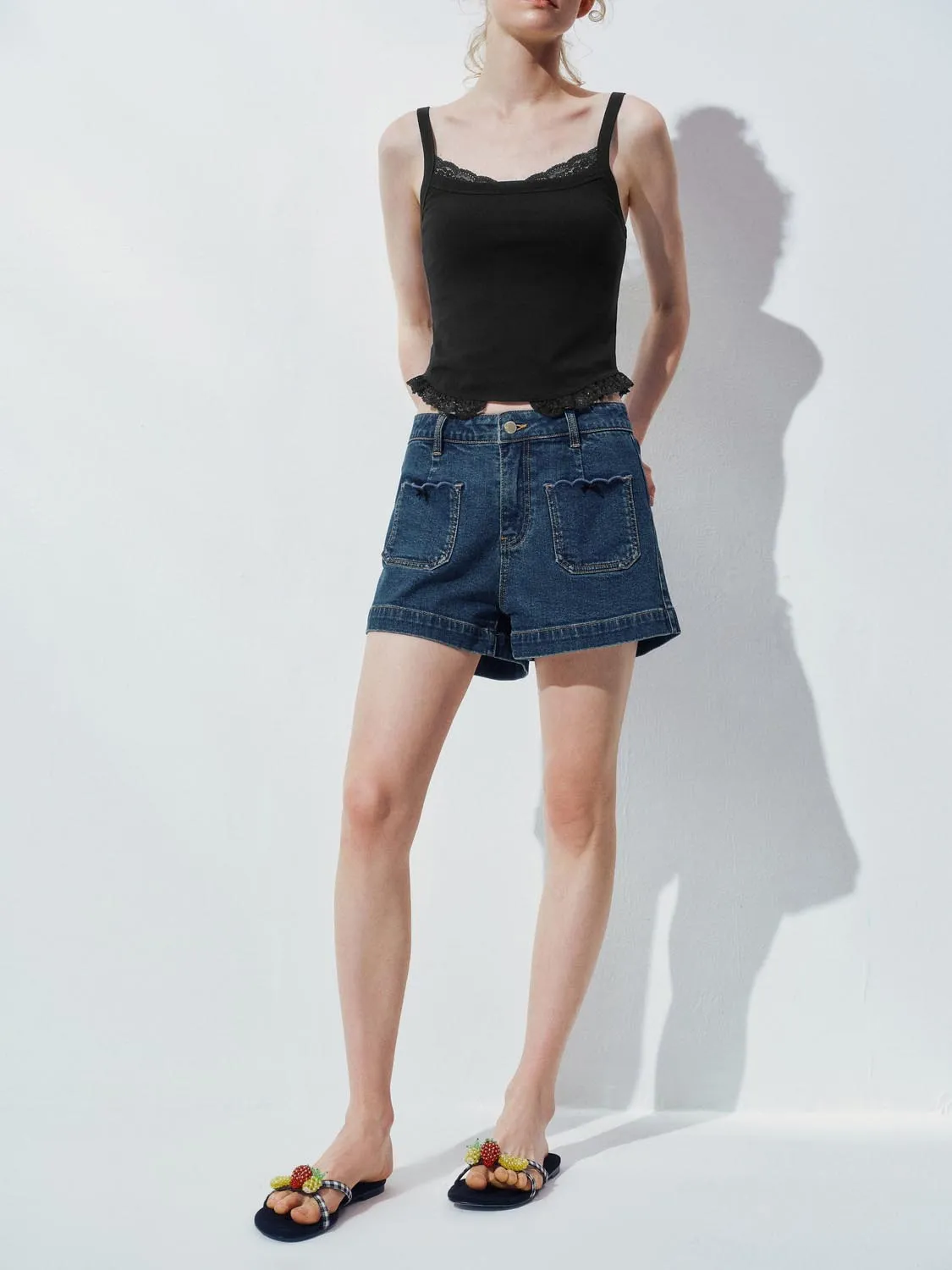 Leisure Denim Shorts sold by Urban Revivo product image thumbnail 2