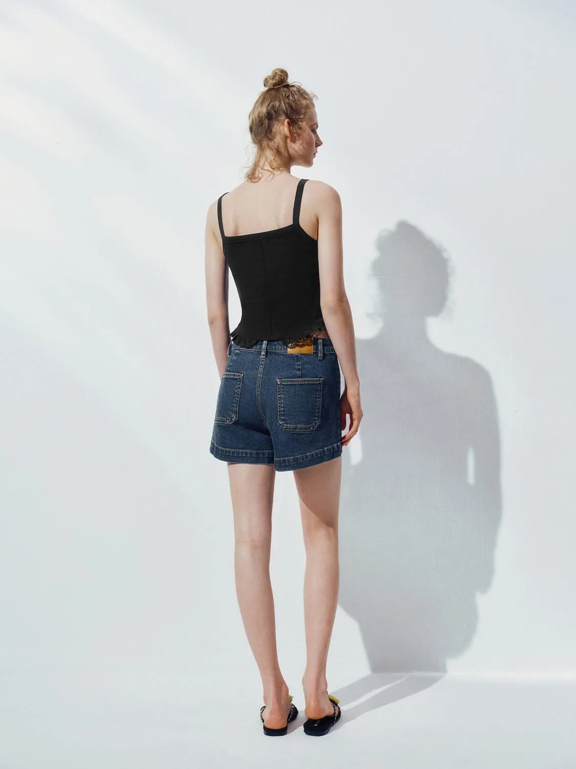 Leisure Denim Shorts sold by Urban Revivo product image thumbnail 4