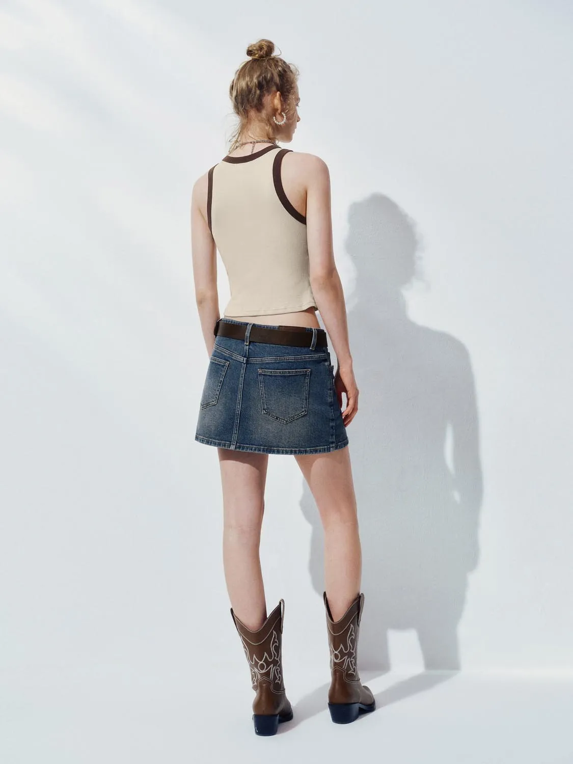 Denim Mini Skirts sold by Urban Revivo product image thumbnail 4