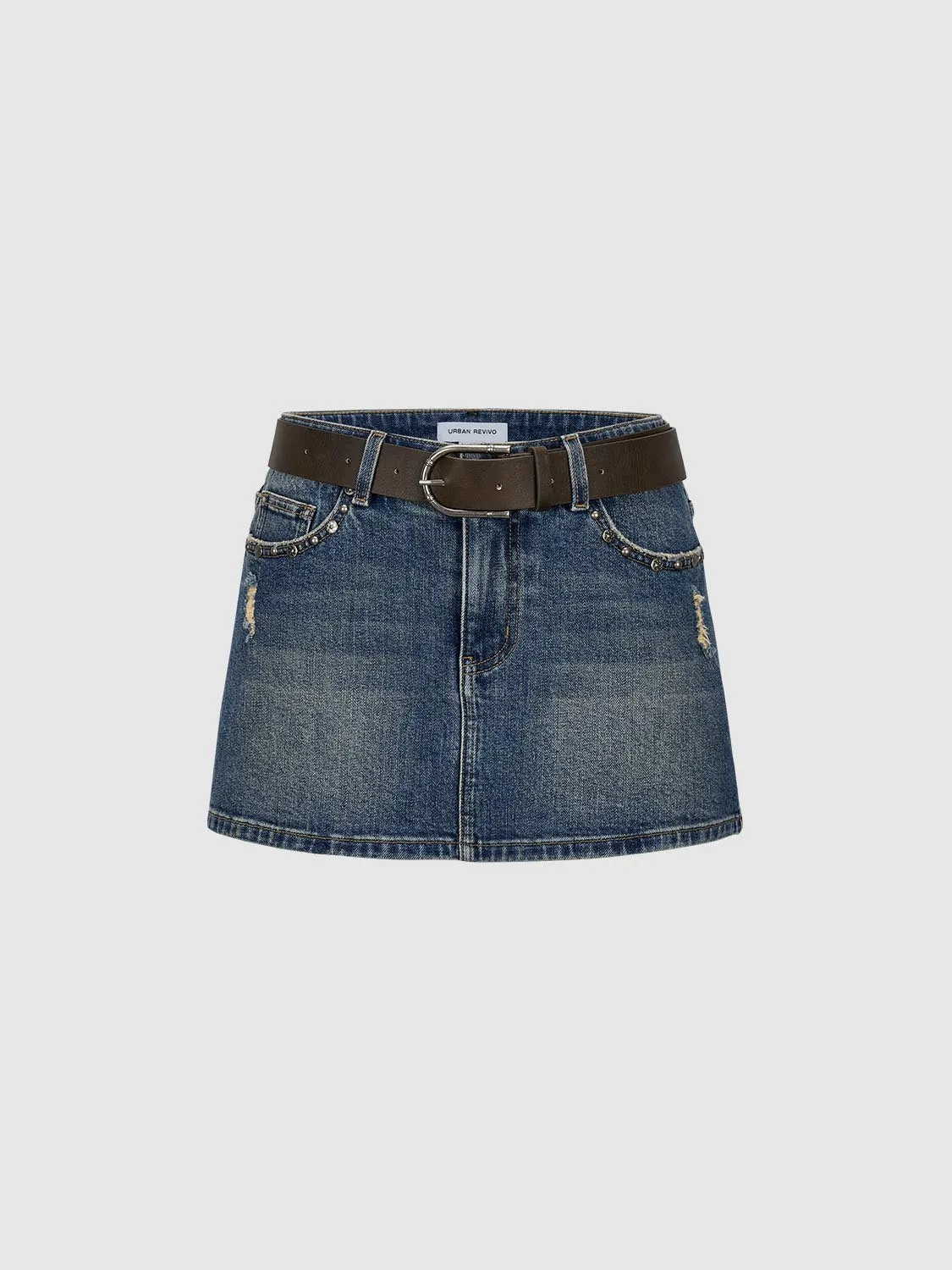 Denim Mini Skirts sold by Urban Revivo