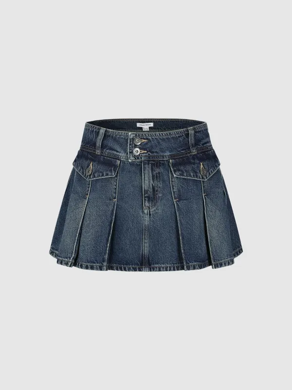 Denim Mini Skirts sold by Urban Revivo