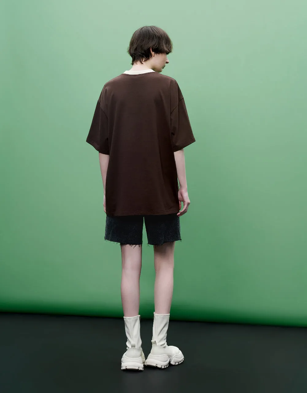 Cat Printed Crew Neck T-Shirt sold by Urban Revivo product image thumbnail 4