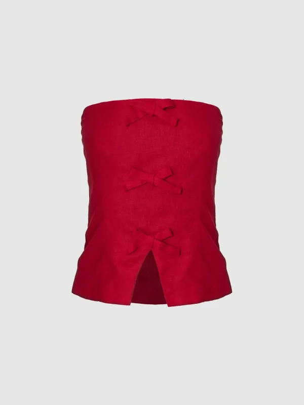 Bow Decor Cami Tops sold by Urban Revivo