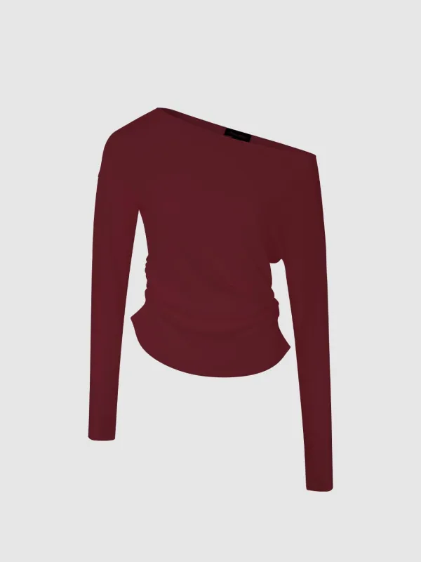 One Shoulder Long Sleeve T-Shirts sold by Urban Revivo