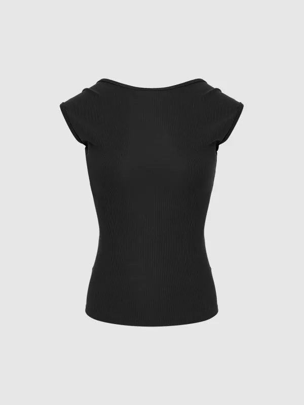 Cap Sleeve T-Shirts sold by Urban Revivo