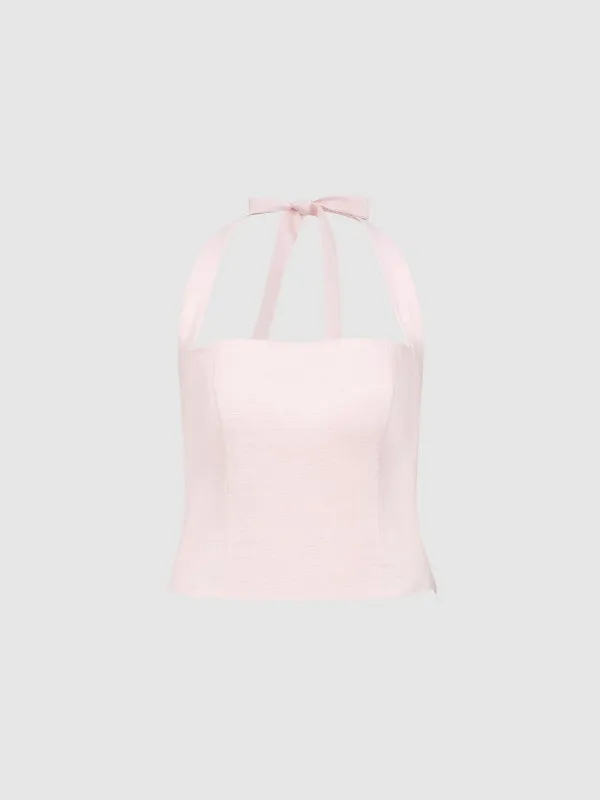 Halter Neck Cami Tops sold by Urban Revivo