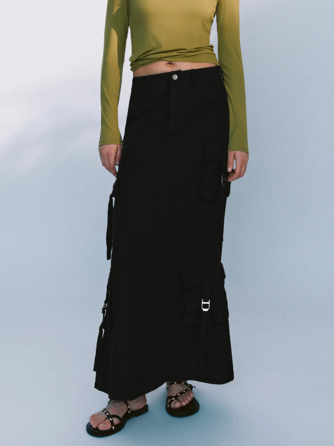 Cargo Maxi Skirts sold by Urban Revivo product image thumbnail 2