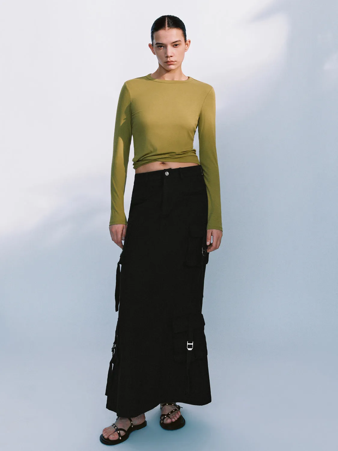 Cargo Maxi Skirts sold by Urban Revivo product image thumbnail 5