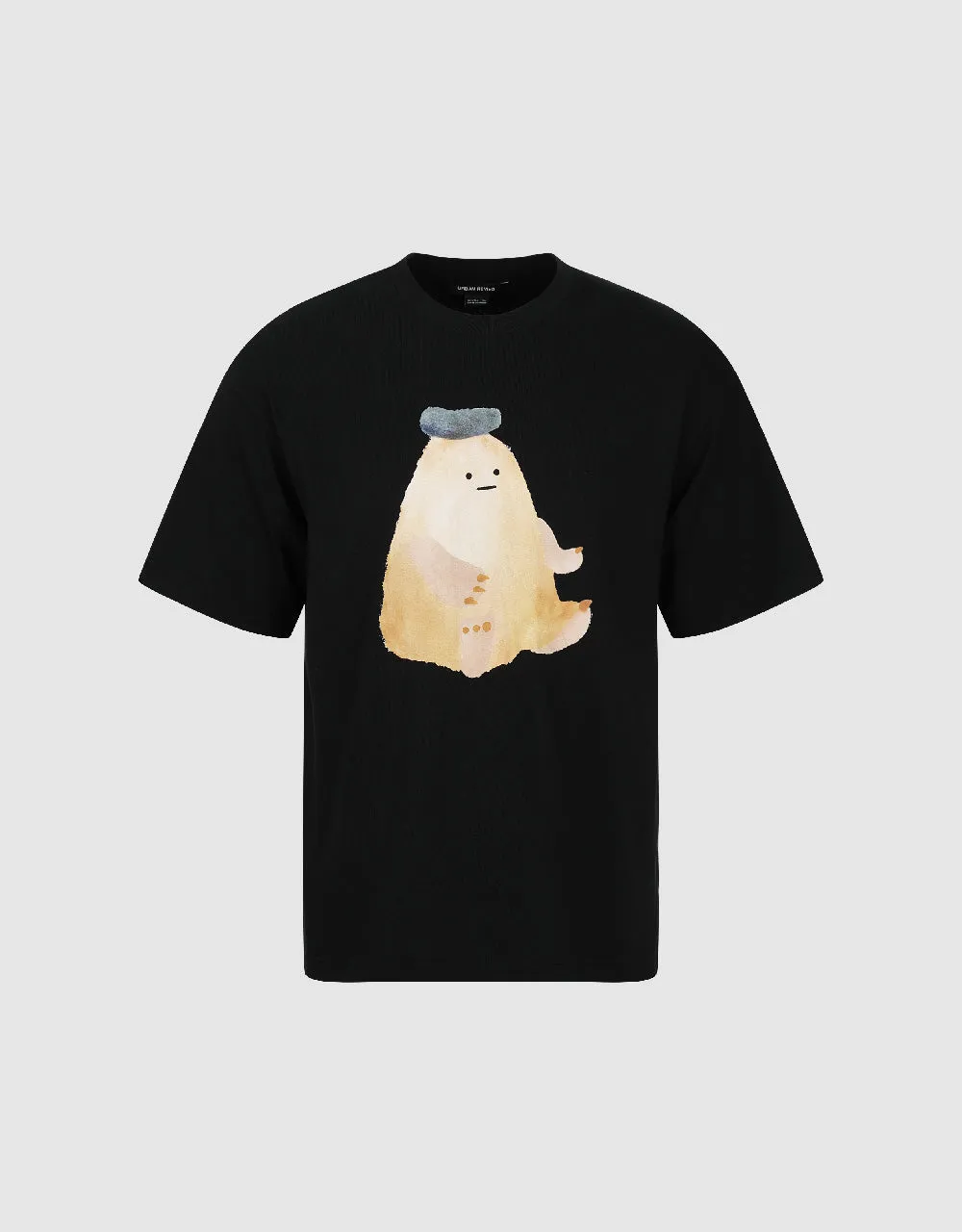 Printed Crew Neck Loose T-Shirt sold by Urban Revivo product image thumbnail 2