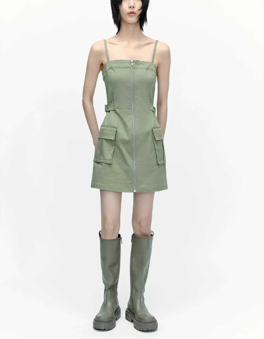 Sleeveless Off-Shoulder Straight Dress sold by Urban Revivo product image thumbnail 2