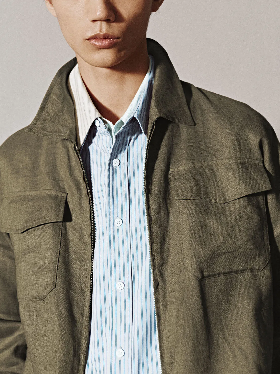 Zip Up Front Jackets sold by Urban Revivo product image thumbnail 4