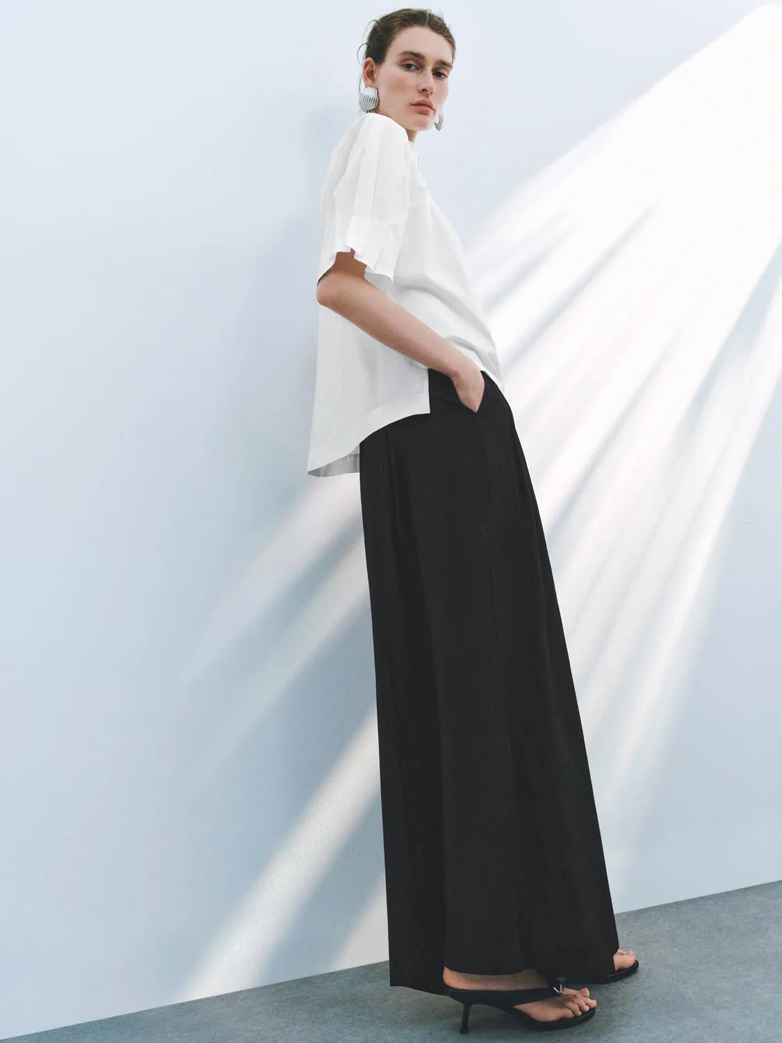 Wide-Leg Pants sold by Urban Revivo product image thumbnail 5