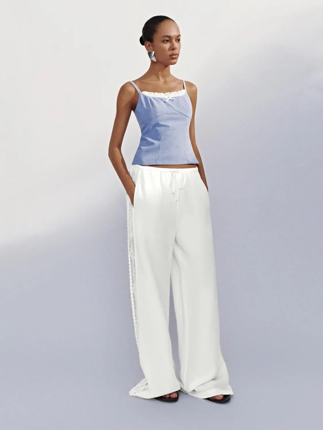 Wide-Leg Pants sold by Urban Revivo product image thumbnail 4