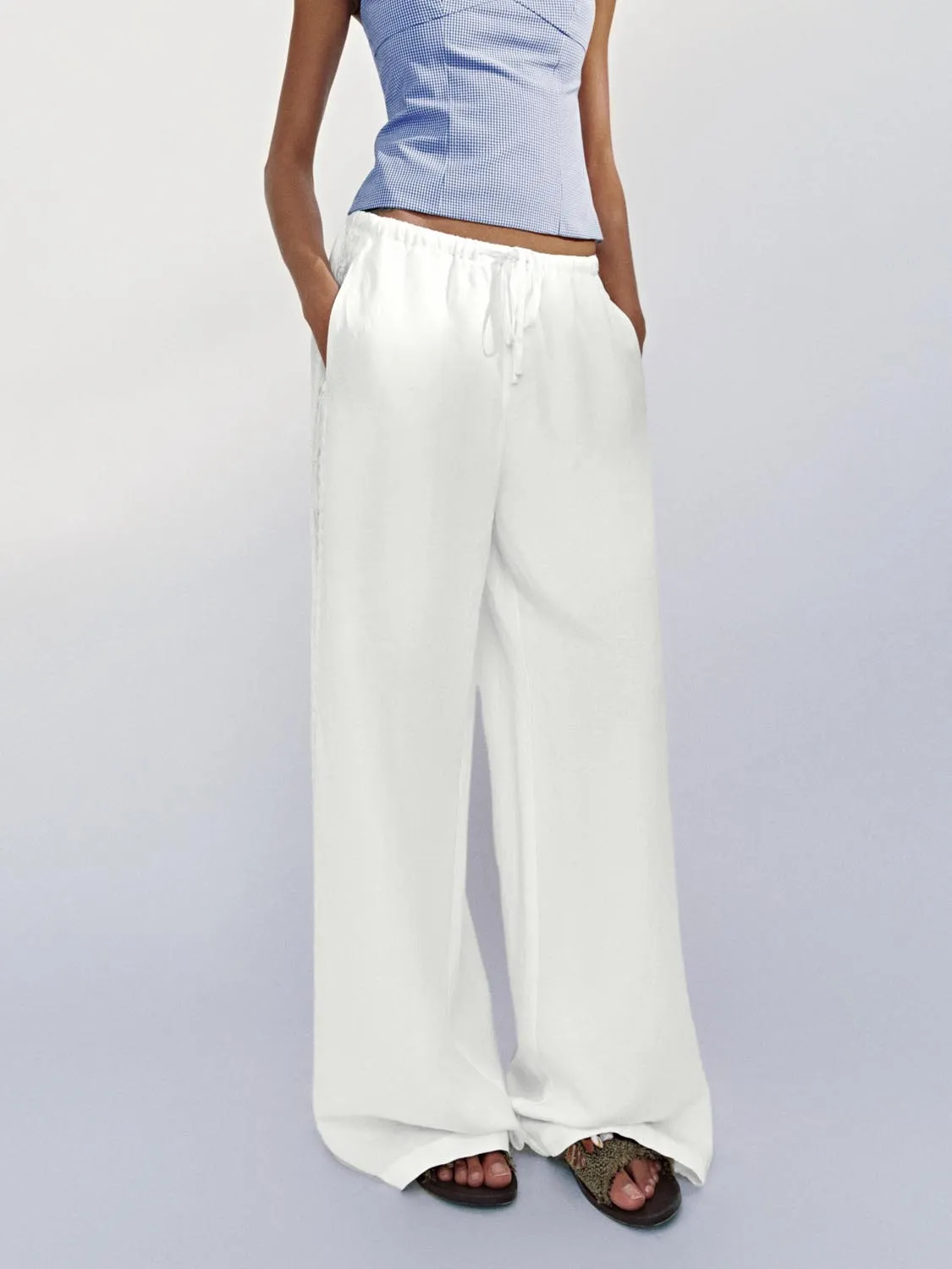 Wide-Leg Pants sold by Urban Revivo product image thumbnail 2