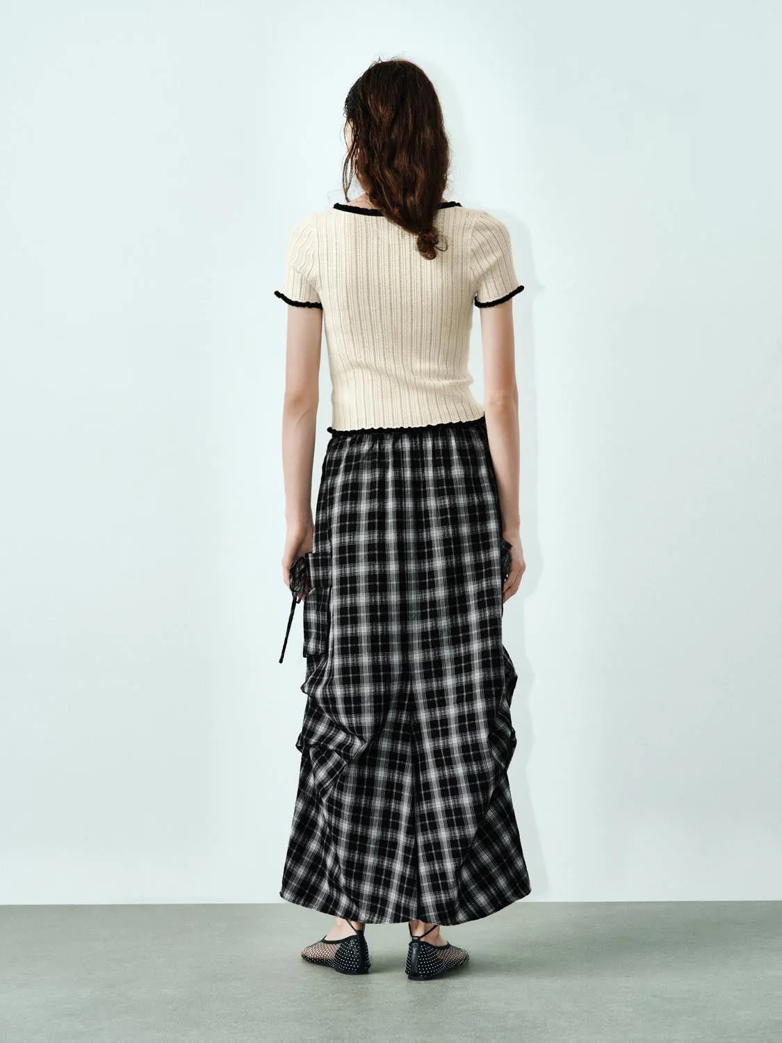 Plaid Maxi Skirts sold by Urban Revivo product image thumbnail 4