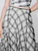 Plaid Maxi Flared Skirts - Jenee Naylor sold by Urban Revivo