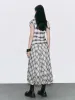 Plaid Maxi Flared Skirts - Jenee Naylor sold by Urban Revivo