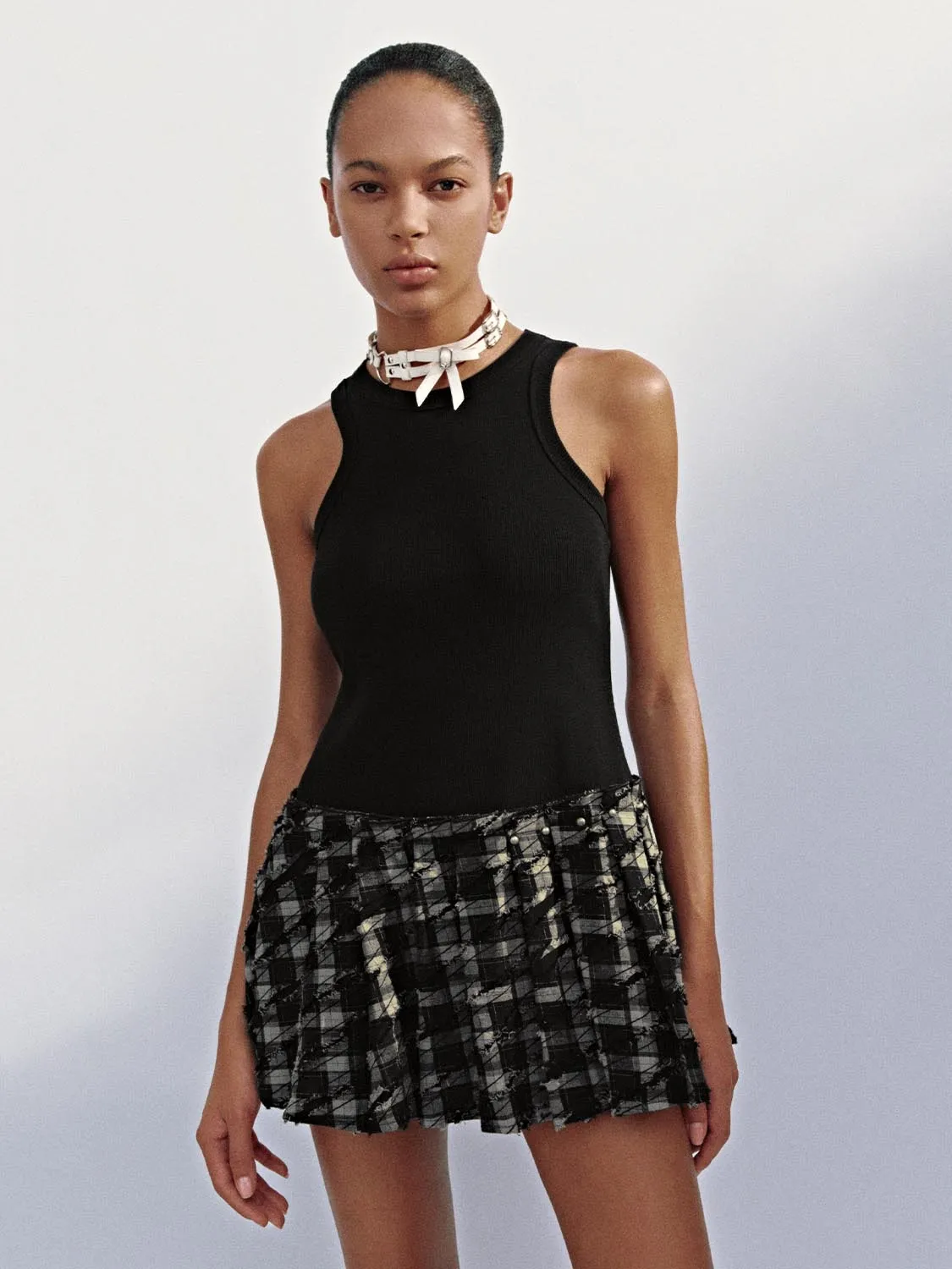 Paneled Sleeveless Dresses sold by Urban Revivo