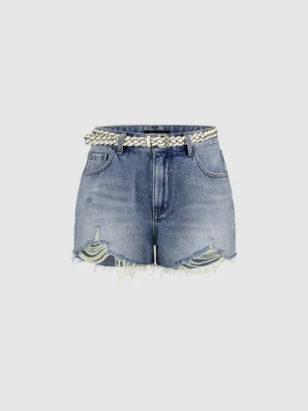 Leisure Denim Shorts sold by Urban Revivo