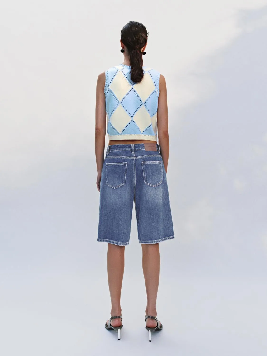 Denim Shorts sold by Urban Revivo product image thumbnail 4