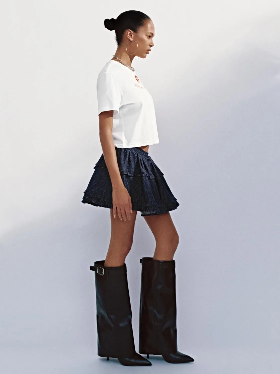 Denim Mini Skirts sold by Urban Revivo product image thumbnail 4